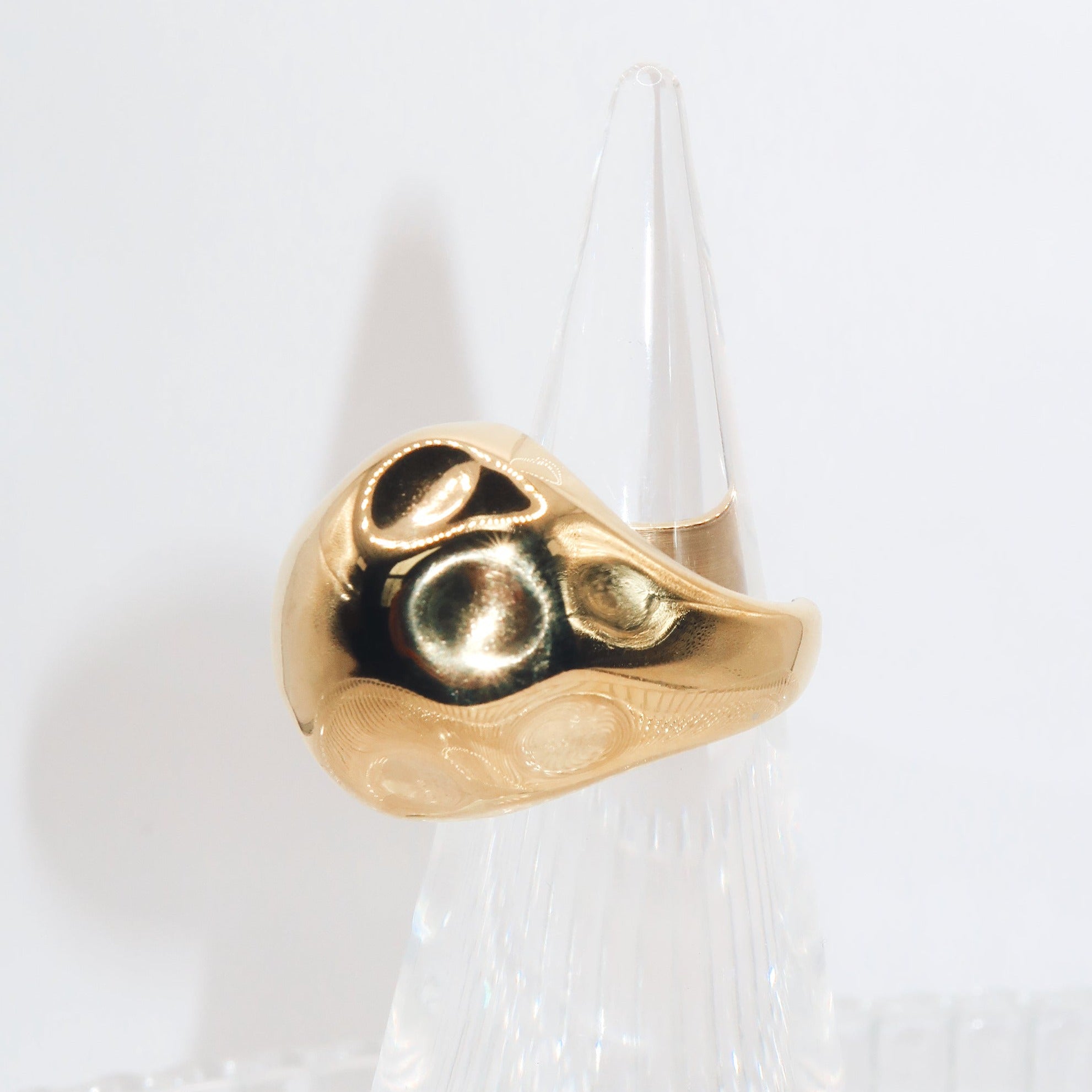 AYLA - 18K PVD Gold Plated Bold Statement Ring - Mixed Metals