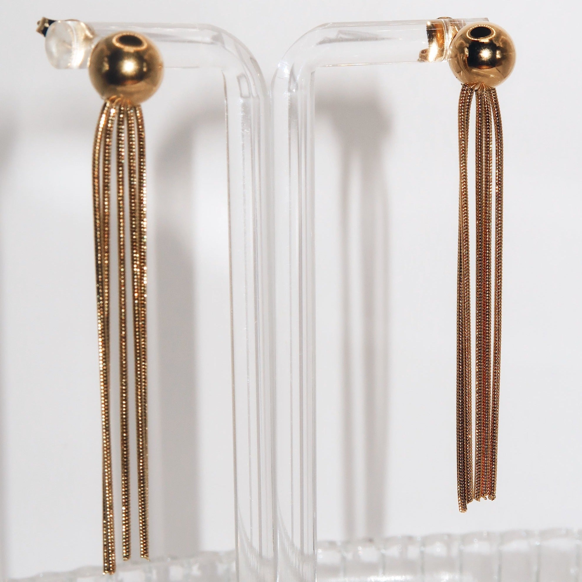 GABRIELLA - 18K PVD Gold Plated Dangling Earrings - Mixed Metals