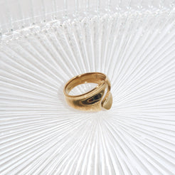 EDEN - 18 PVD Gold Plated River Ring - Mixed Metals