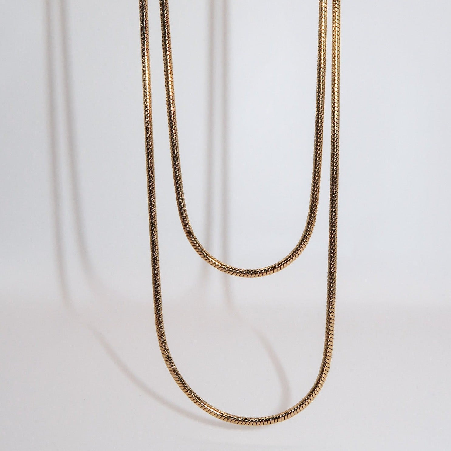 CLAIRE - 18K PVD Gold Plated Double Layered Necklace - Mixed Metals