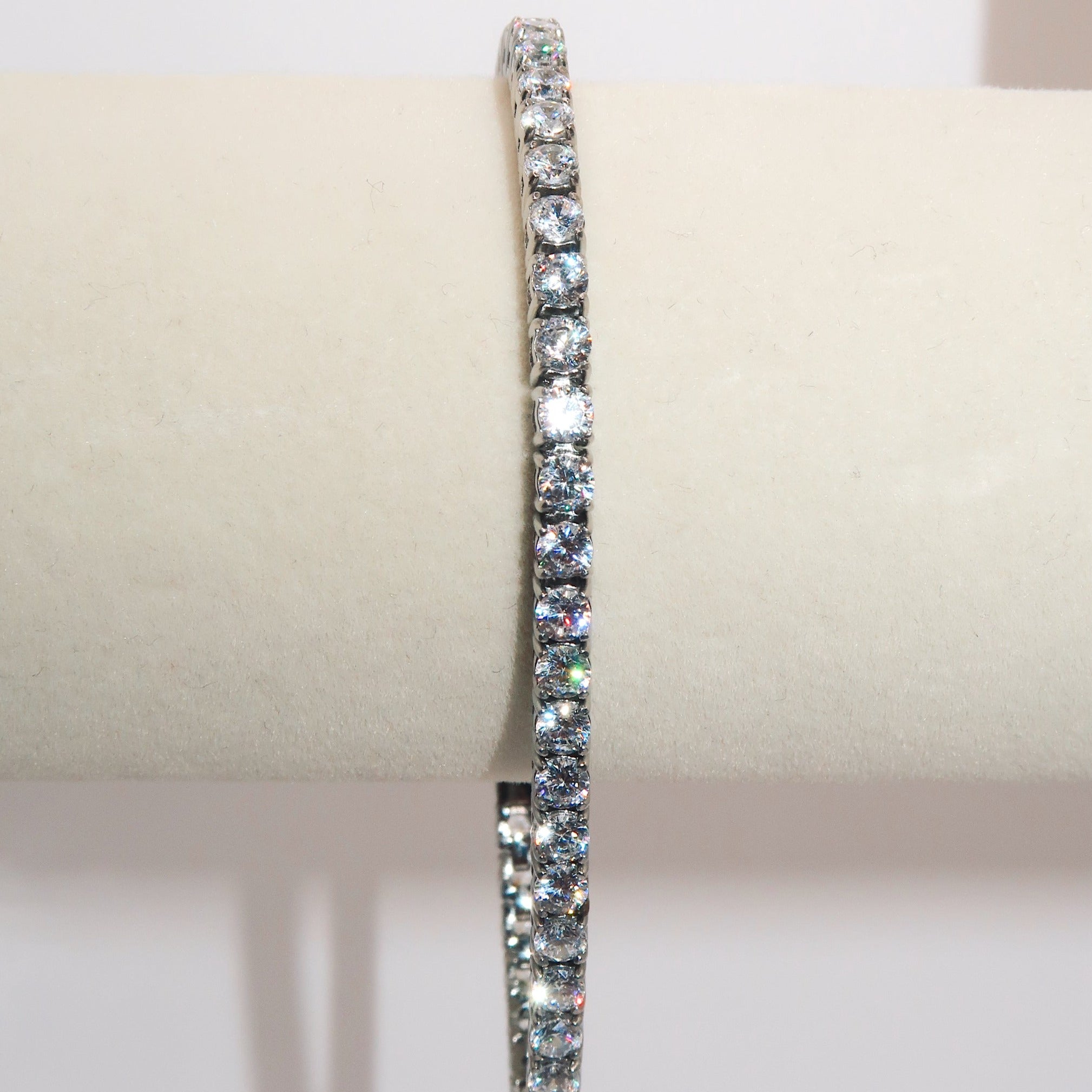 VALENTINA - 18K PVD Silver Plated Tennis Bracelet with CZ Stones - Mixed Metals