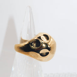 AYLA - 18K PVD Gold Plated Bold Statement Ring - Mixed Metals