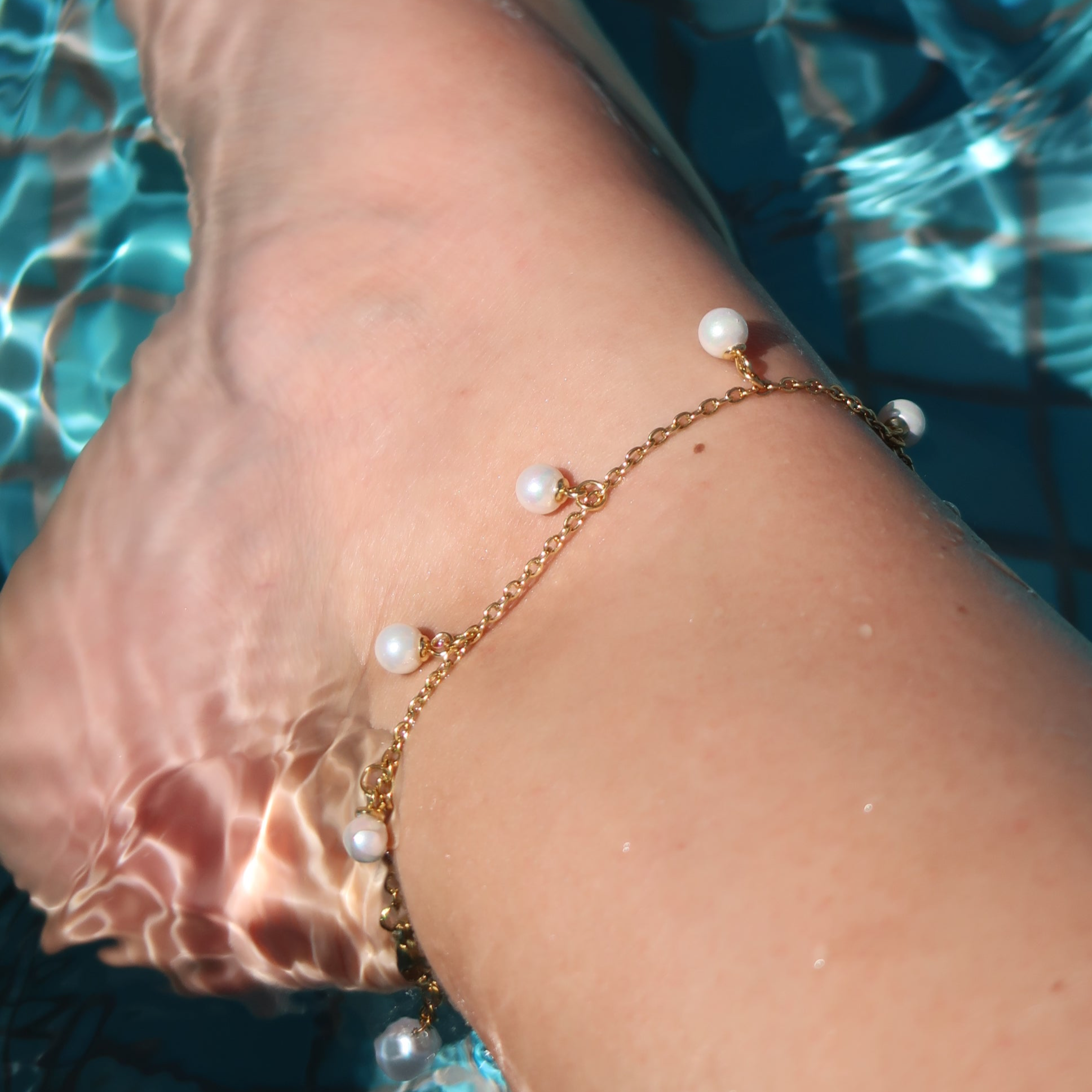 GABRIELLA - Freshwater Pearl Anklet