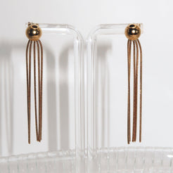 GABRIELLA - 18K PVD Gold Plated Dangling Earrings - Mixed Metals