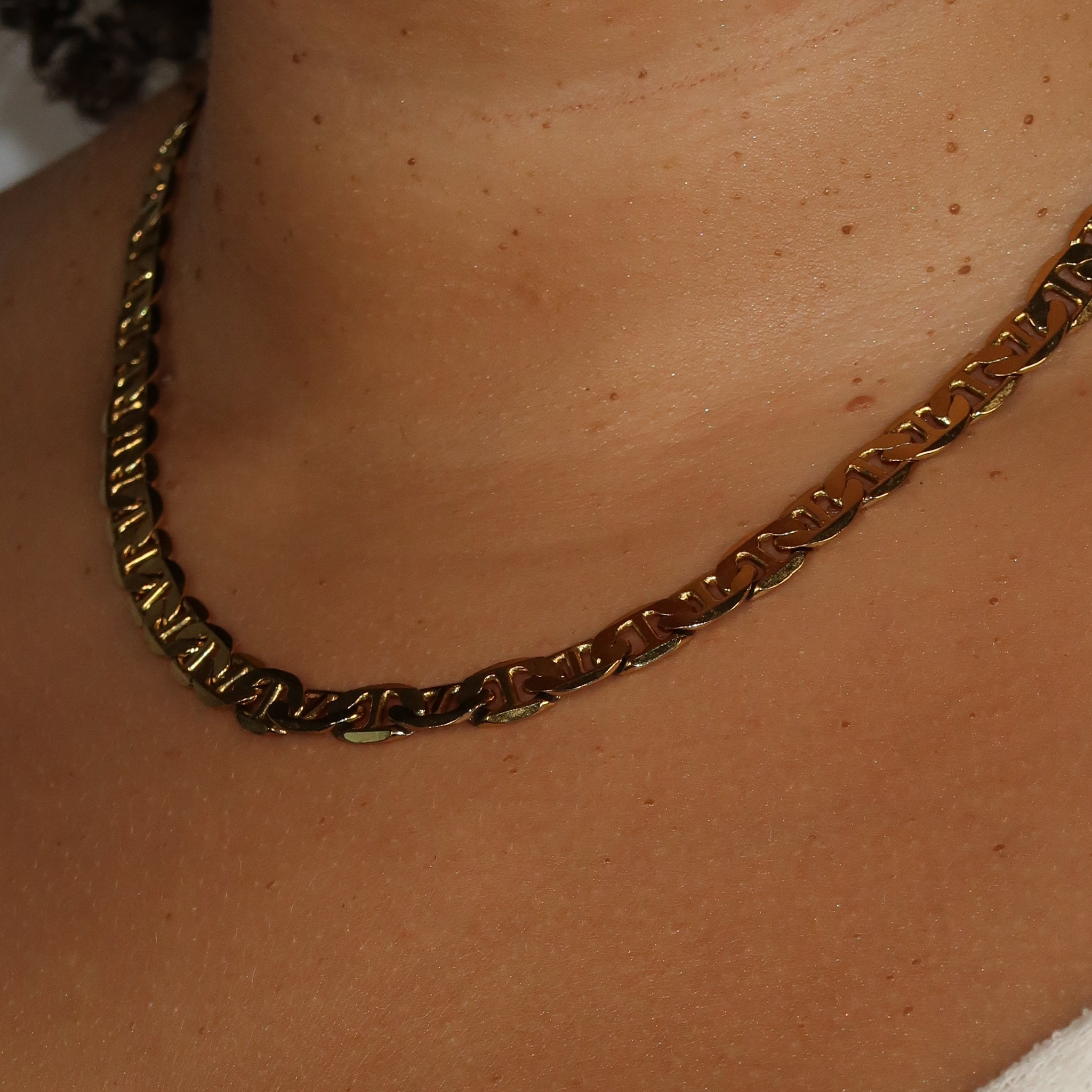 Zara - Flat Linked Chain Necklace