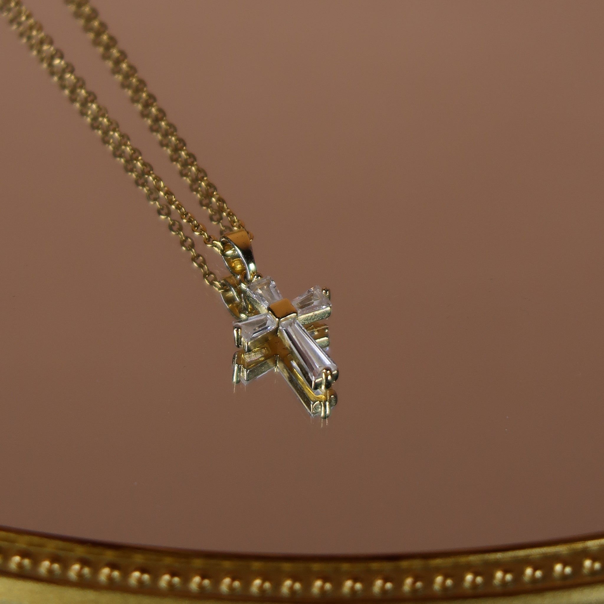 SOPHIA - Dainty Cross Pendant Necklace