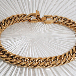 SCARLETT - 18K PVD Gold Plated Mini Cuban Link Bracelet - Mixed Metals