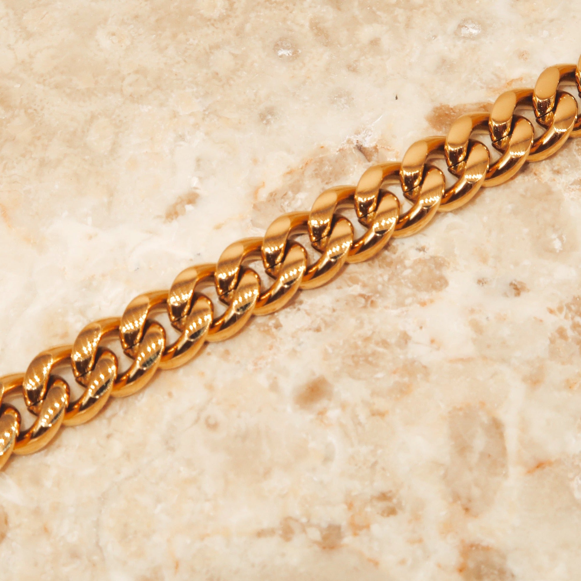 BRI - 18k PVD Gold Plated Stackable Link Bracelet - Mixed Metals